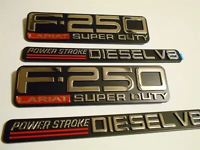 4pcs For 1999-2001 F250 Lariat Power Stroke Diesel Door Fender Emblems Badge • $45.99