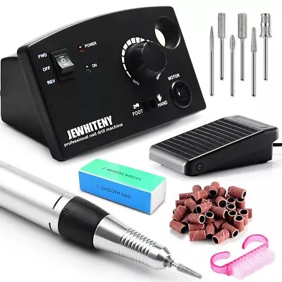 JEWHITENY Professional Nail Drill Machine 30000RPM Light Acrylic Nail File Ki... • $36.79