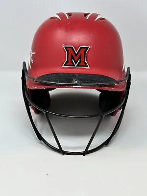 2013 Miami Ohio University RedHawks Game Worn Mizuno Baseball Batting Helmet • $45.95