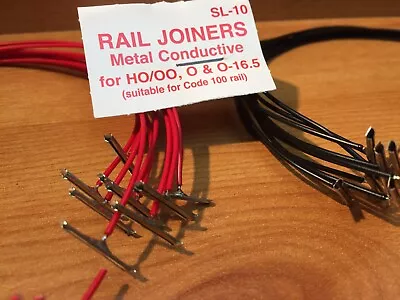 20 Pre Wired OO Gauge Fishplates Dcc/dc Rail Joiners • £12.95