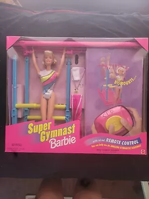 Super Gymnast Barbie Doll With Wired Remote Control 1999 Mattel 23105 Brand New • $187.81