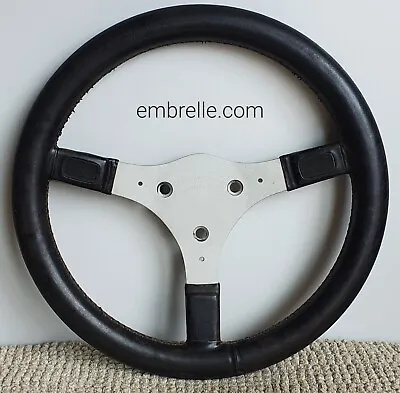 ITALVOLANTI Formel Indianapolis Leather Steering Wheel RARE PORSCHE BMW E30 M3 • $339.99