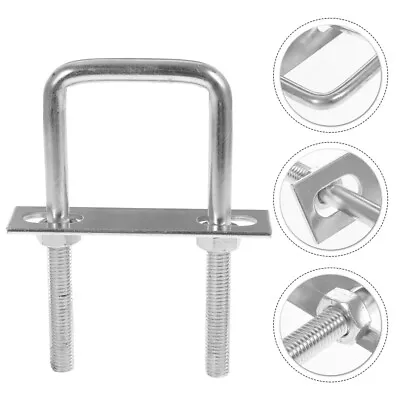  Galvanized Steel U Shape Bolts For Fastening Products Clamp Pipeline • £11.35