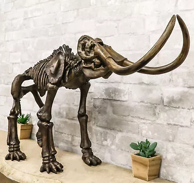 Ebros Prehistoric Elephant Jurassic Era Woolly Mammoth Fossil Skeleton 30 L • $316.99