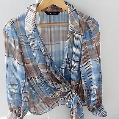 Zara New Collection Women Check Shirt Size M • $59