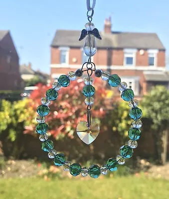 £5.20 • Buy Green Crystal Sun-catcher May Birthstone - Guardian Angel, Birthday Gift