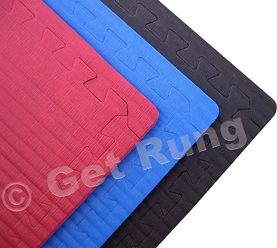 Black Mixed Martial Arts Grappling Interlocking Mats Mma Wrestling Boxing • $399