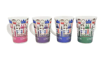 New Tea Coffee Mug Novelty London Eye  Landmark Set Of 4 UK Big Ben Telephone • £7.99