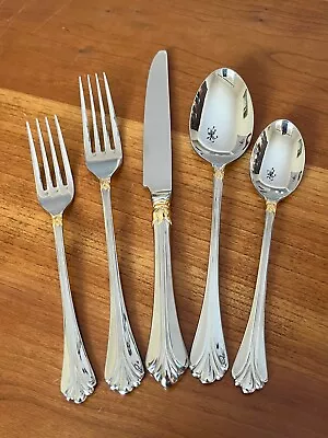 Mikasa LYONS Gold Accent Stainless Flatware - Choice • $18