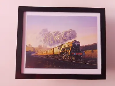 Malcolm Root Steam Train  Print ' Flying Scotsman'  FRAMED • £22