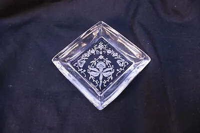 Heisey Glass Ashtray 3 X3  Damage Free • $18.34