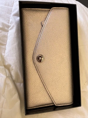 $50 • Buy Proton Clutch Pewter Leather Pebble 