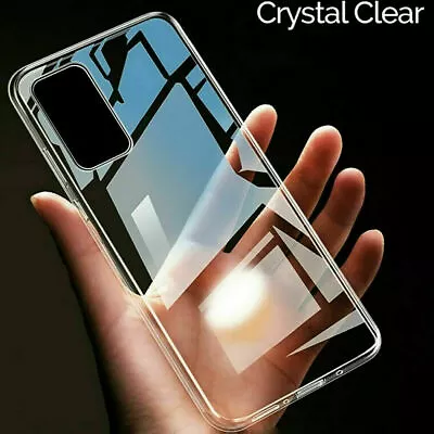 Clear Case For Samsung Galaxy A12 A10S A11 A21S A51 A71 Silicone Gel Phone Cover • £3.25