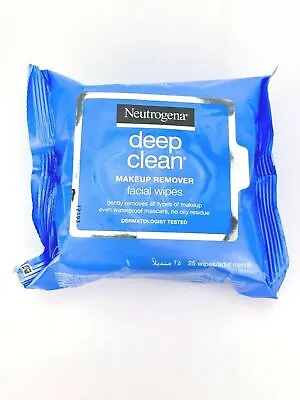 New Neutrogena Make Up Remover Cleansing Facial Towelettes Refil Wipes25 Ct • $10.49