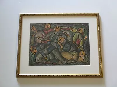 Antique  Drawing Vintage Portrait Riot Abstract Cubist Cubism Expressionism Wpa • $800