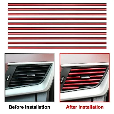 £0.99 • Buy Car Air Conditioner Vent 10pcs Grille Decor Cover Sticker Decoration Universal