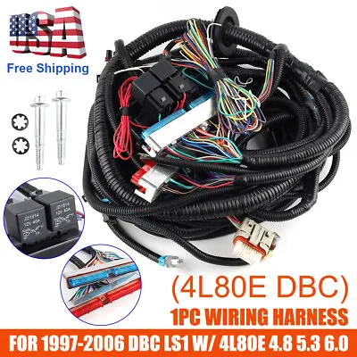 Standalone Wiring Harness For 97-06 4L80E DBC 4.8 5.3 6.0 Vortec Drive By Cable • $89.99