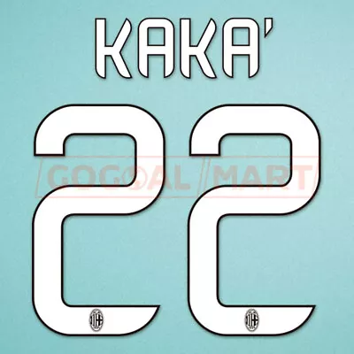 Kaka #22 2012-2014 AC Milan Homekit Nameset Printing • £13.19