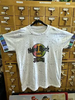 Vintage 90s Hard Rock Cafe Jamaica Shirt Extra Large Airbrush Look Single Stitch • $29.99