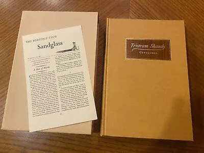 Tristram Shandy Gentleman Sterne Heritage Press 1963 W/ Sandglass & Slipcase • $17