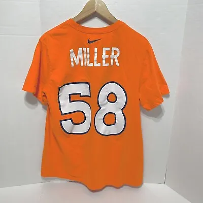 The Nike Tee Von Miller Jersey Shirt Orange Crush Large Denver Broncos • $9