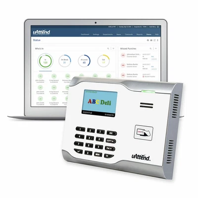 £279.99 • Buy UAttend Time Clock WIFI Proximity Clock In And Out With A Fingerprint CB5500