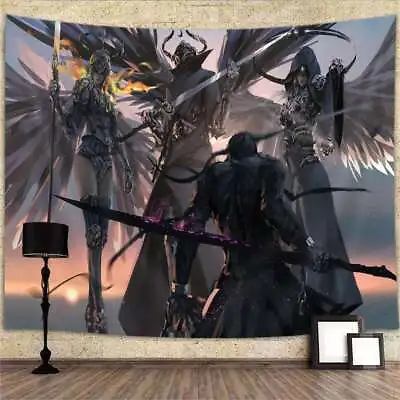 Abstract Goth Knight Medieval Large Tapestry Wall Hanging Angel Wall Art Posters • $30.15