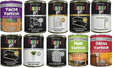 300ml Tin Paint Metal Wood Concrete Matt Gloss Yacht Fast Drying WPaint Factory • £7.59