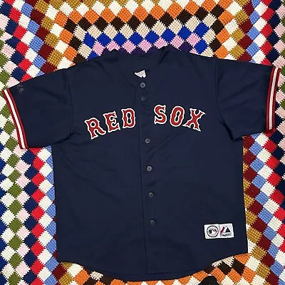 Majestic Boston Red Sox Manny Ramirez #24 MLB Embroidered Jersey Stitched Sz XL • $59.99