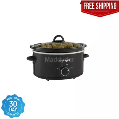 NEW Crock-Pot 4 Quart Manual Slow Cooker Black • $30.59