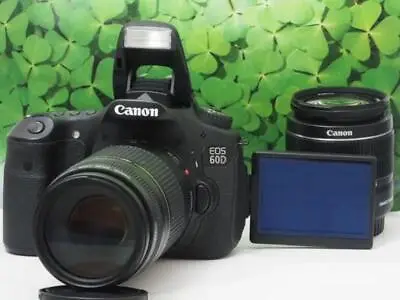 Canon EOS 60D Beautiful Item Smartphone Transfer Double Lens Set B • $1151.13