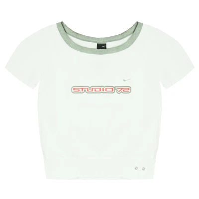 £12.99 • Buy Nike Dri-Fit Studio 72 T-Shirt Short Sleeve White Womens Top 225212 100