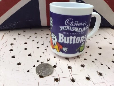 £4 • Buy Vintage Beano Cadbury’s Dairy Milk Chocolate Buttons Arcopal Glass Mug 
