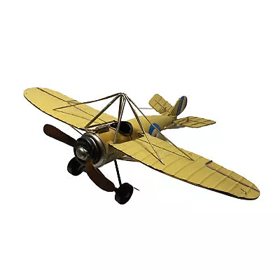 Metal ROYAL AIR FORCE Model AIRPLANE Collectable Decorative Toy Yellow Vintage • $59.97