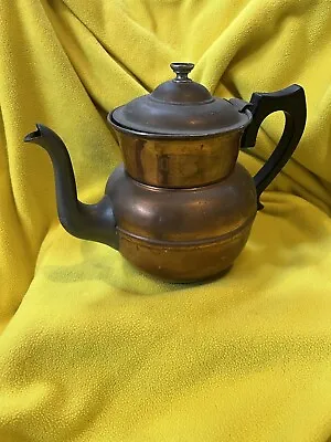 Vintage Copper Tea Coffee Pot  • $23.60