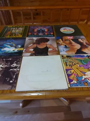 Lot Of 10 Vintage Vinyl Lp's Records Beatlesled Zeppelin And More. • $49