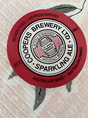Coopers Original Sparkling Ale Beer Coasters Free Post On Additional Items • $1.50
