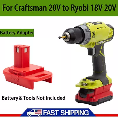 For Craftsman 20V Li-ion Battery Adapter To For Ryobi 18V Cordless Power Tools • $17.90