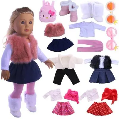 16-18 Inch Girl 43 Cm Born Baby Clothes Items Our Generation Toys For Girls • £8.54