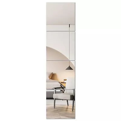 Full Length Mirror Tiles (Glass 12x 12 4PCS) Frameless 12x12 Inch 4 Pcs • $22.27