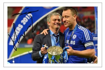 JOHN TERRY & JOSE MOURINHO Signed Autograph PHOTO Signature Gift Print CHELSEA • £3.49