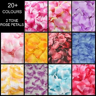 £1.99 • Buy Silk Rose Petals Flower Table Decoration Confetti Wedding Engagement Party Dual