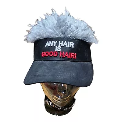 The Original Flair Hair Hats  ANY HAIR IS GOOD HAIR  Visor With Hair NWT • $20