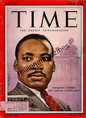 1957 Time February 18 - Martin Luther King; Gaza Strip Emptied By Israel; KTVT • $435