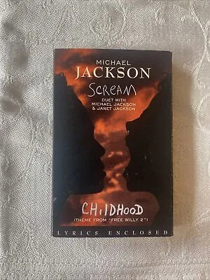 Scream/Childhood By Michael Jackson Cassette Tape With Lyrics Insert • $4