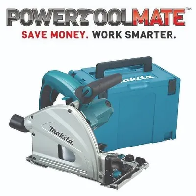 Makita SP6000J 240V 165mm Plunge Saw MAKPAC Case Soft Start With Blade • £319.99