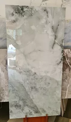 Grey Onyx Marble Porcelain Tiles Polished High Gloss • £39.95