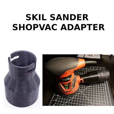2.5  OD Shop Vac Vacuum Hose Adapter For SR211601 Skil Random Orbit Sander • $9.95