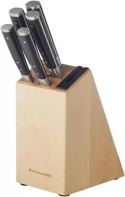 KitchenAid Gourmet Knife Block Set 5pc Gift Boxed Durable W/ Built-in Sharpener • $265