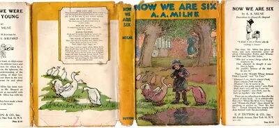 $9.74 • Buy Now We Are Six, A. A. Milne, 1944 Edition With Dust Jacket